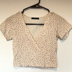 Brandy Melville Floral Crop top